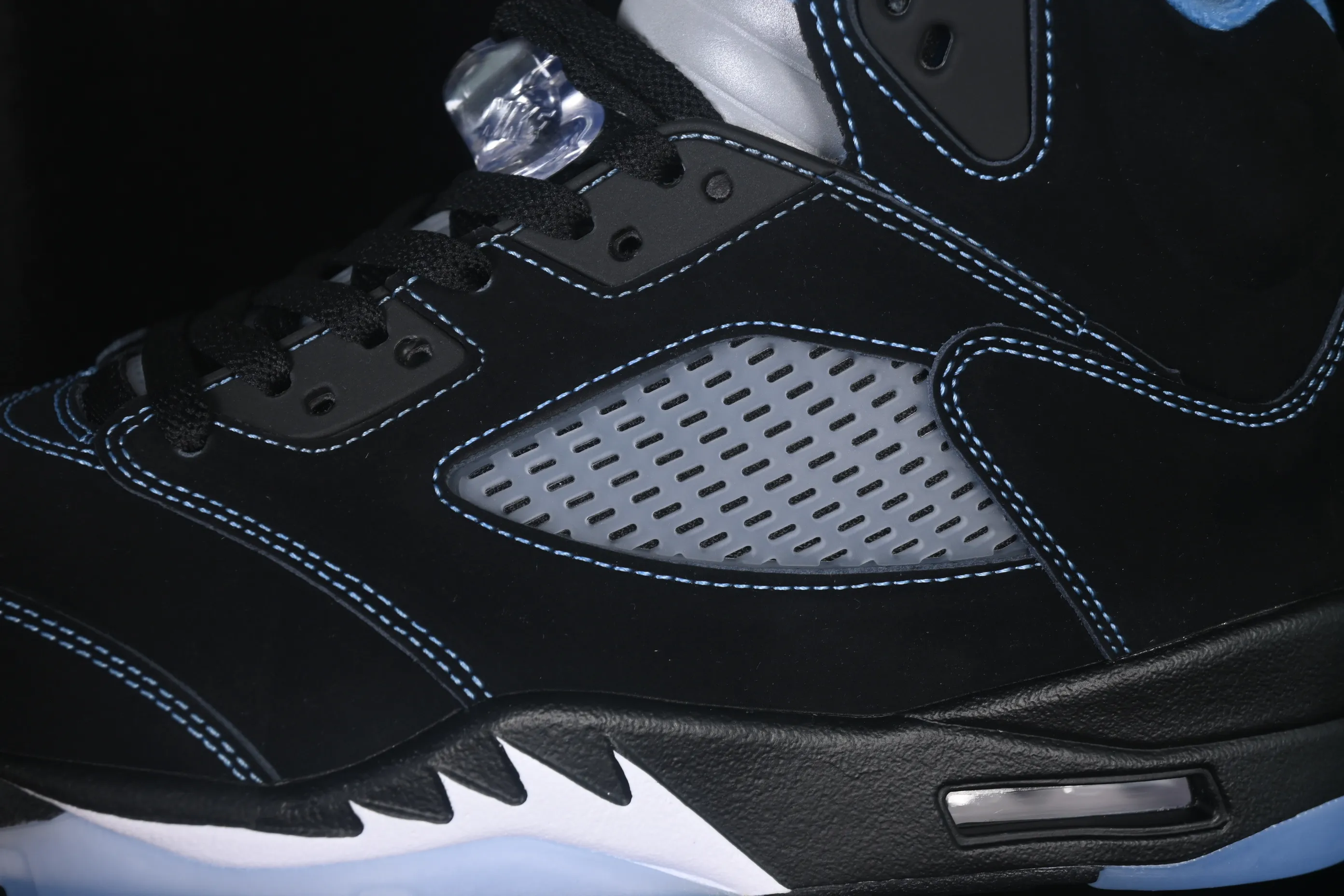 All categories Air Jordan Jordan series basketball shoes Air Jordan 5 TG version Air Jordan 5 Retro "Black University Blue" AJ5 Joe 5 University Blue DD0587-008